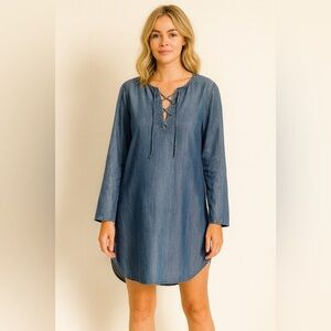 Cloth & Stone Chambray Shift Dress